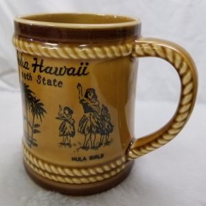 Hawaii 50th State coffee tea Mug Made in Japan Mint Condition! Rare